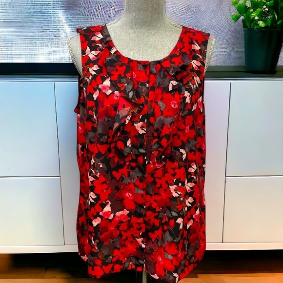 LOFT Womens Tank Top Floral
Sleeveless Scoop Neck
Lightweight Blouse sz M - Picture 1 of 8